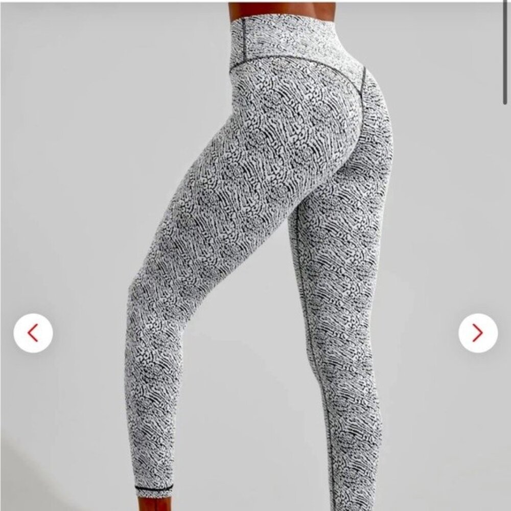 BuffBunny white and black leggings size medium